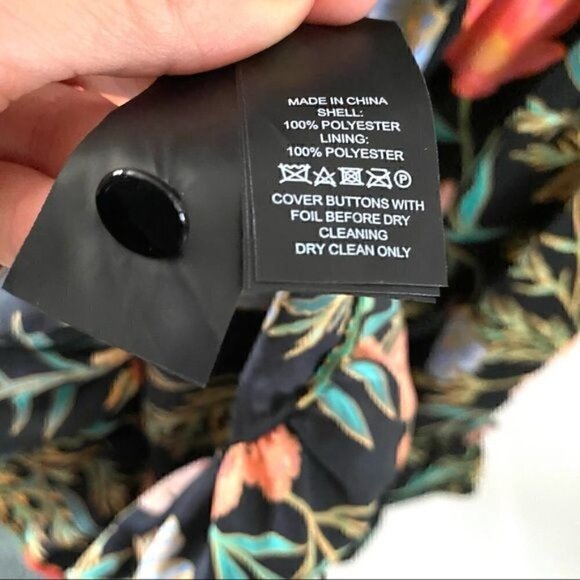 Kate Spade Black Peony Floral Picnic Perfect Blossom Cold Shoulder Mini Dress 2 - Picture 8 of 8